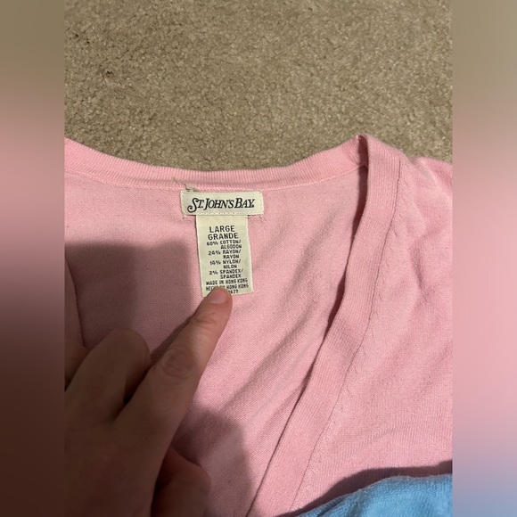 EUC Set of 2 Women’s Pink & Blue Cardigans - Picture 3 of 4